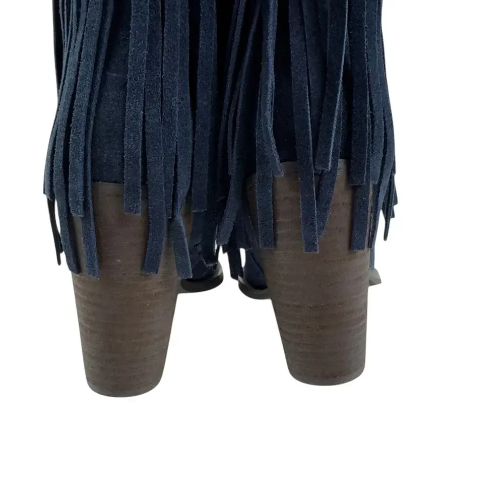 Very Volatile Cupid Fringe Boho Hippie Festival Ankle Booties Women's Size 9